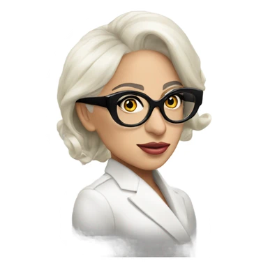 Lady gaga classy glasses  sticker