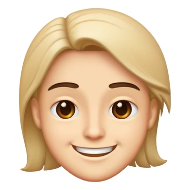 Kissy face emoji but really smirky sticker