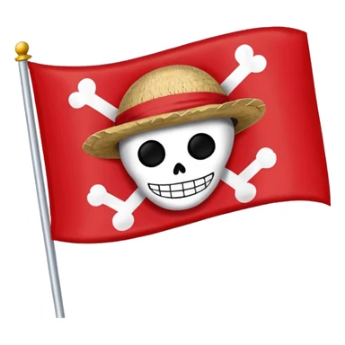 One piece flag sticker