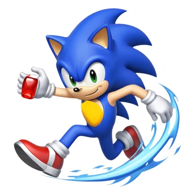 Sonic qui court  sticker
