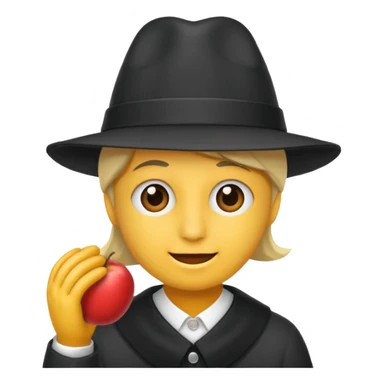 Fait une personne avec un chapeau de fête  sticker