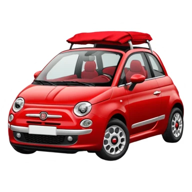 FIAT 500 1.0 HYBRID CABRIO rosso sticker