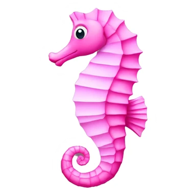 Pink Seahorse sticker