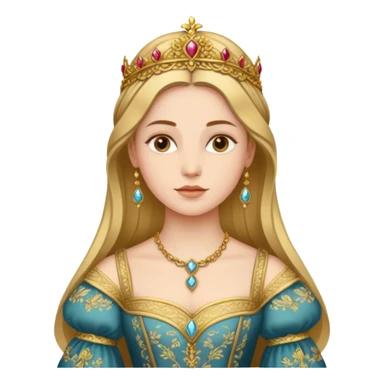  portrait of a Renaissance woman sticker
