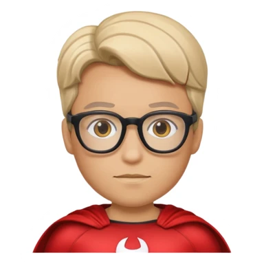 Glasses-Wearing super Heroe sticker