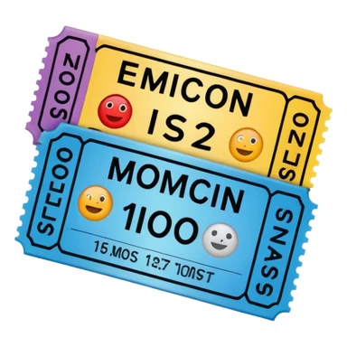 movie ticket sticker
