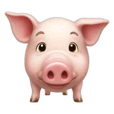 cochon dans un fusée  sticker