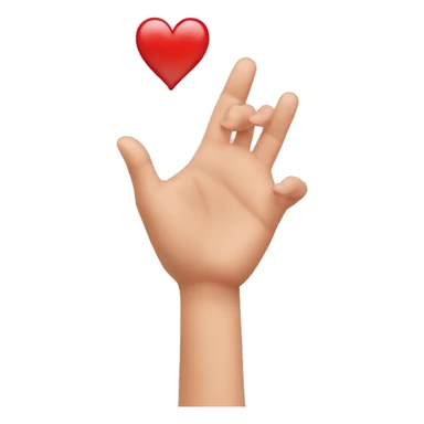 emoji cœur avec les mains et un visage  sticker