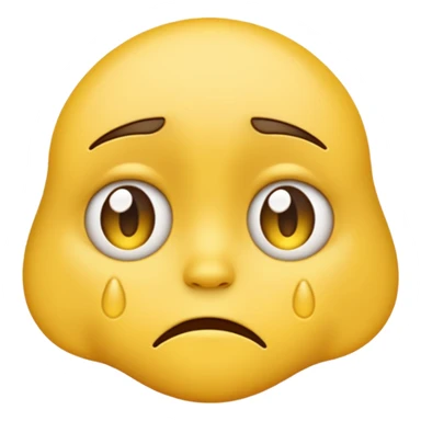 emoji with a very sad face sticker