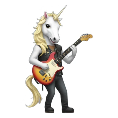 licorn guitarist sticker