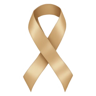 beige ribbon sticker