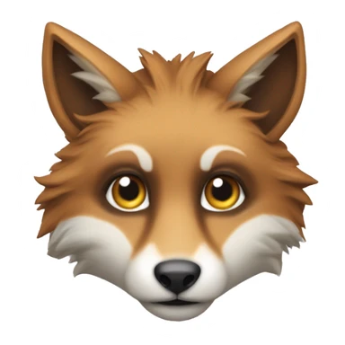 Una Scimmia che abbraccia una volpe sticker