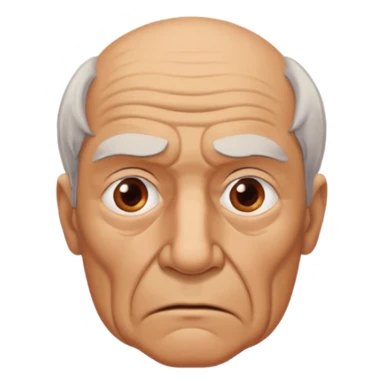 abuelo de pueblo serio y desconfiado sticker