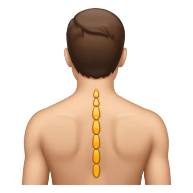 un émojis pour montrer qu'on doit redresser son dos sticker