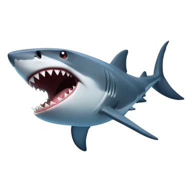 Shark attack sticker