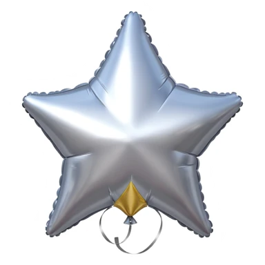Silver Star balloons sticker