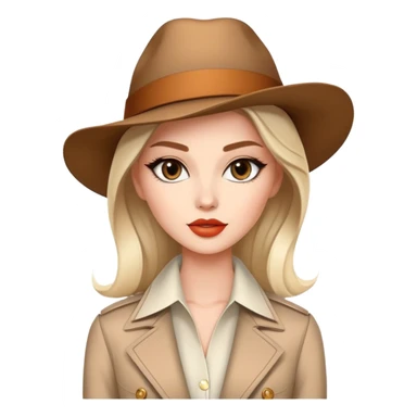 Beautiful Western female fashion model with elegant features, runway pose, stylish designer outfit sticker