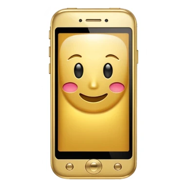 gold cell phone sticker