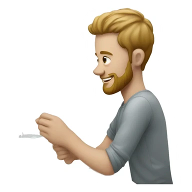 white man creating artwork on glass sticker