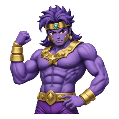 J’aimerais que tu me crées un emoji sur star Platinum dans jojo bizarre Adventure sticker