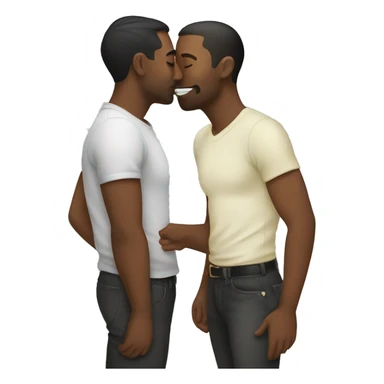 Two gay guys kissing  sticker