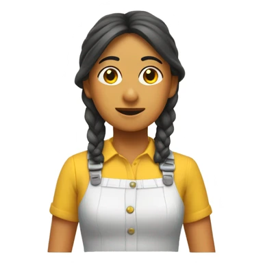 Chica haciendo el pino  sticker