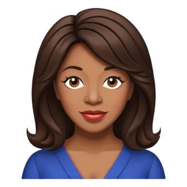 Mary Wilson with dark brown hair sticker