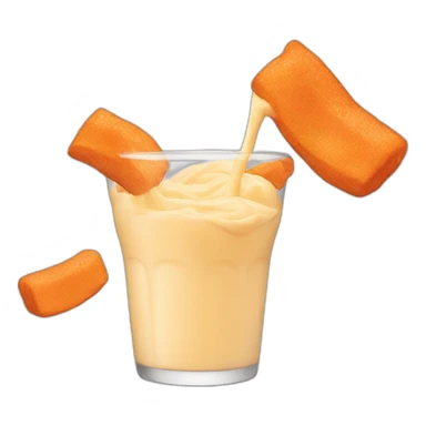 chester cheeto with orange milk sticker