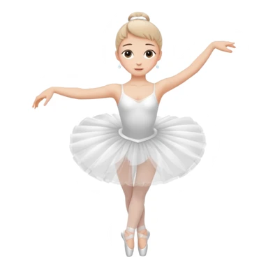 Ballerina spinning sticker