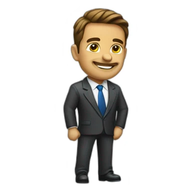 Business man too rich sticker