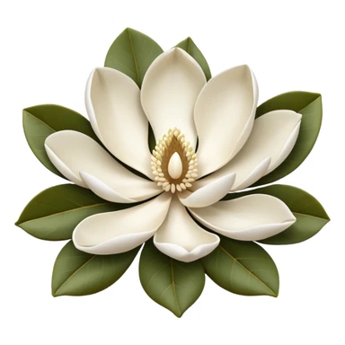 a magnolia bloom sticker