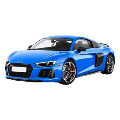 Audi R8 - Audi (Model Year: 2022)(Iconic Blue and Black) sticker
