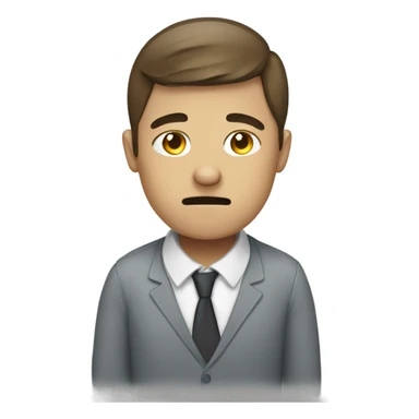 IT employee who is very tired sticker