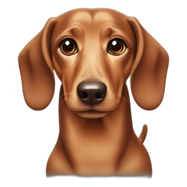 dachshund-face-cream sticker