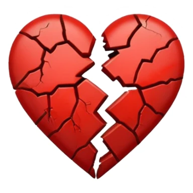broken heart sticker