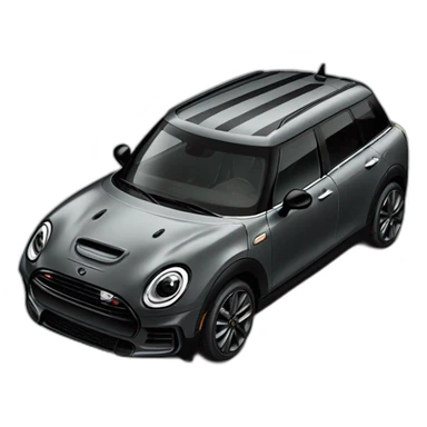 grey mini clubman black pack black stripes sticker