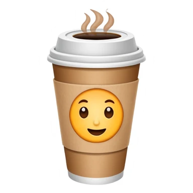 Takeaway coffee sticker