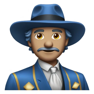 blue casino 777 sticker