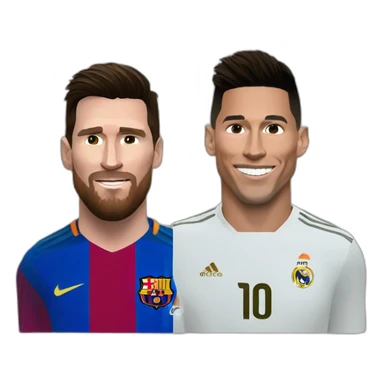 Messi and Cristiano Ronaldo sticker