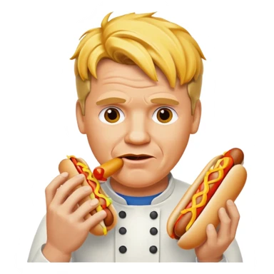 gordon ramsay eat hotdog sticker