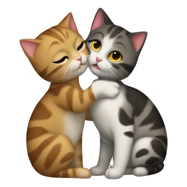 kiss cats sticker