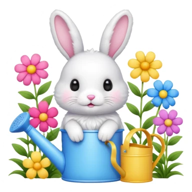 🐰🪴🌸 Garden helper bunny sticker