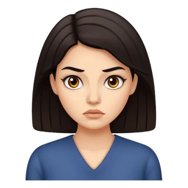 Give me an emoji of a woman looking unimpressed in a sassy way sticker