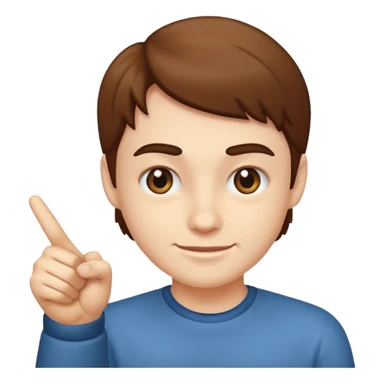 Pointing and making a smirk  sticker