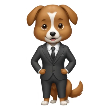 The dog went in a suit
 sticker