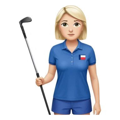 Marine Le Pen qui fait du golf  sticker