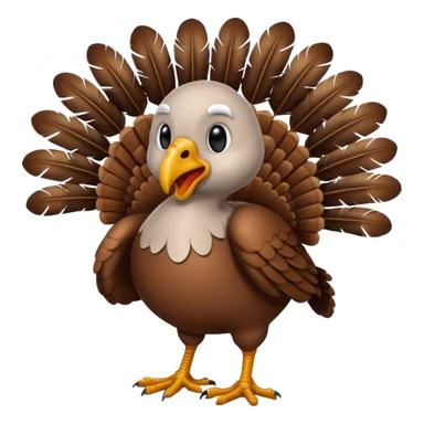 Turkey playing football sticker