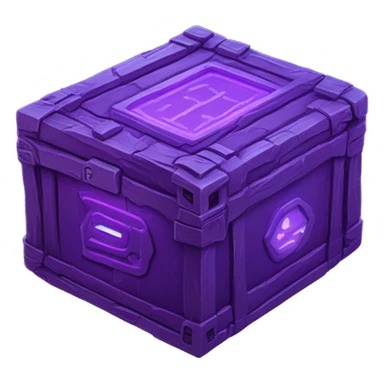 Neon loot crate purple  sticker