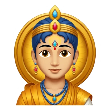 Krishna with sudarshan chakra sticker