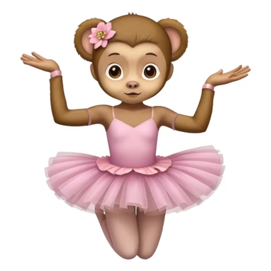 Balerina con cabeza de capuchina sticker